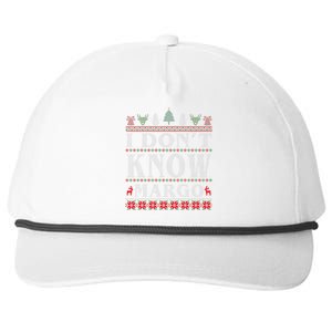 I Don't Know Margo Funny Ugly Christmas Snapback Five-Panel Rope Hat