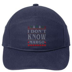 I Don't Know Margo Funny Ugly Christmas 7-Panel Snapback Hat