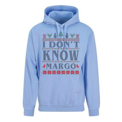 I Don't Know Margo Funny Ugly Christmas Unisex Surf Hoodie