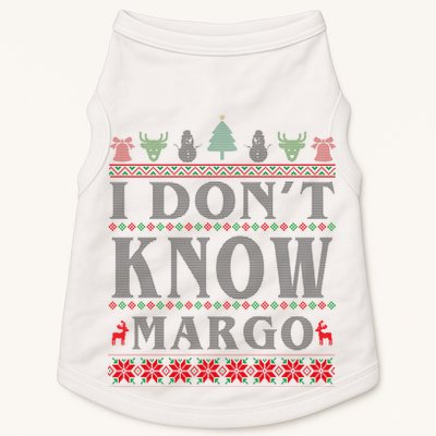 I Don't Know Margo Funny Ugly Christmas Doggie Tank