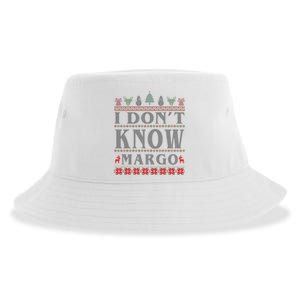 I Don't Know Margo Funny Ugly Christmas Sustainable Bucket Hat