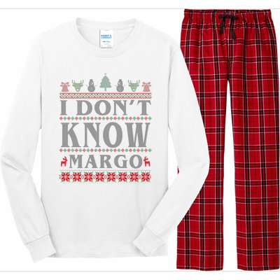 I Don't Know Margo Funny Ugly Christmas Long Sleeve Pajama Set