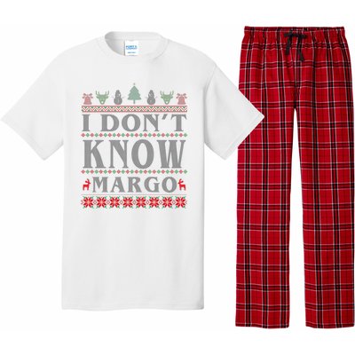 I Don't Know Margo Funny Ugly Christmas Pajama Set