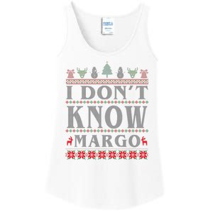 I Don't Know Margo Funny Ugly Christmas Ladies Essential Tank