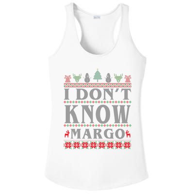 I Don't Know Margo Funny Ugly Christmas Ladies PosiCharge Competitor Racerback Tank