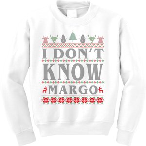 I Don't Know Margo Funny Ugly Christmas Kids Sweatshirt