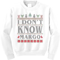 I Don't Know Margo Funny Ugly Christmas Kids Sweatshirt