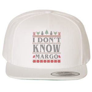 I Don't Know Margo Funny Ugly Christmas Wool Snapback Cap