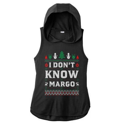 I Don'T Know Margo Funny Christmas Vacation Ladies PosiCharge Tri-Blend Wicking Draft Hoodie Tank