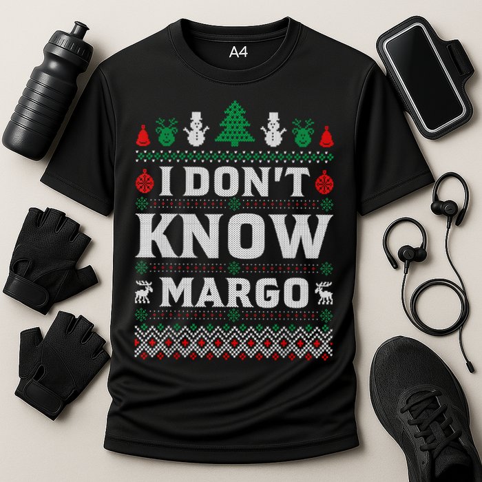 I Don'T Know Margo Funny Christmas Vacation Cooling Performance Crew T-Shirt
