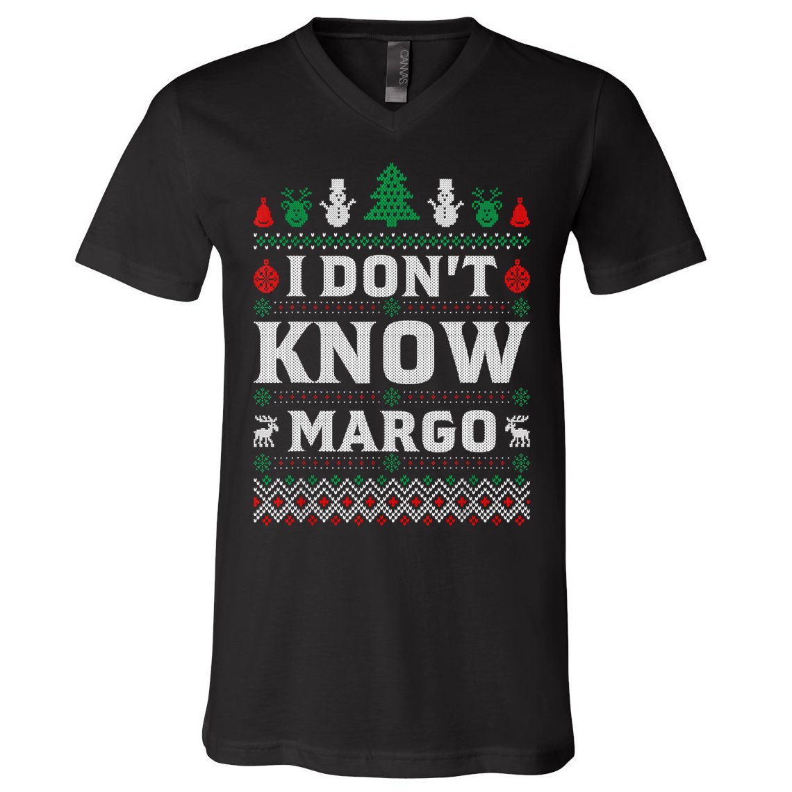 I Don'T Know Margo Funny Christmas Vacation V-Neck T-Shirt