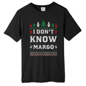 I Don'T Know Margo Funny Christmas Vacation Tall Fusion ChromaSoft Performance T-Shirt