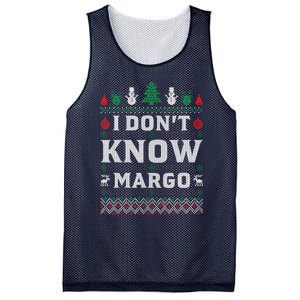 I Don'T Know Margo Funny Christmas Vacation Mesh Reversible Basketball Jersey Tank