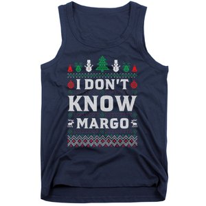 I Don'T Know Margo Funny Christmas Vacation Tank Top