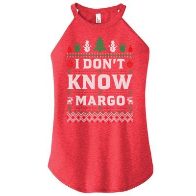 I Don'T Know Margo Funny Christmas Vacation Women's Perfect Tri Rocker Tank