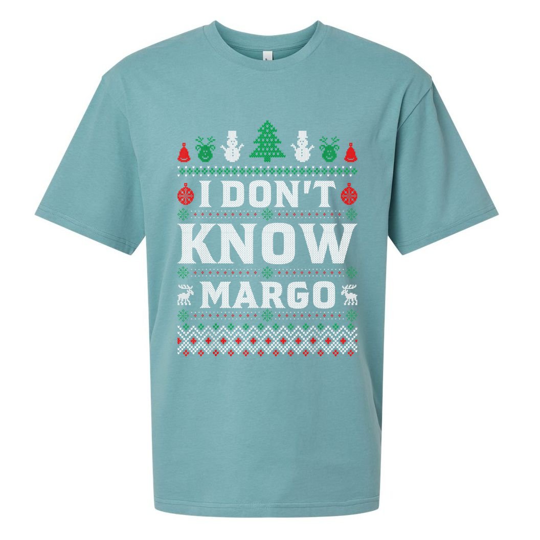I Don'T Know Margo Funny Christmas Vacation Sueded Cloud Jersey T-Shirt