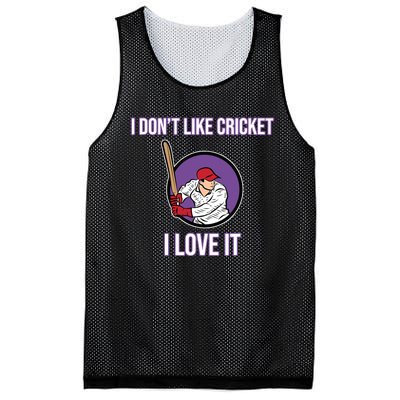 I Don't Like Cricket Sports Player Lover Team Coach Graphic Mesh Reversible Basketball Jersey Tank