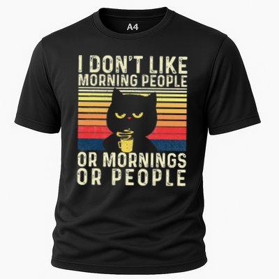 I Don't Like Morning People Introvert Introverted Antisocial Cooling Performance Crew T-Shirt
