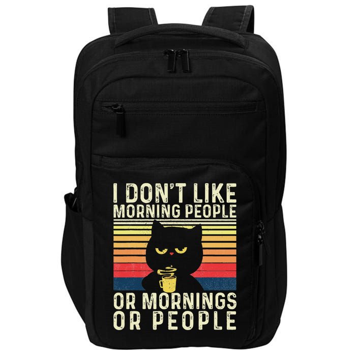 I Don't Like Morning People Introvert Introverted Antisocial Impact Tech Backpack