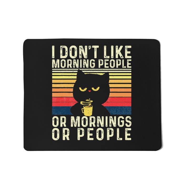 I Don't Like Morning People Introvert Introverted Antisocial Mousepad