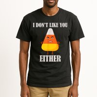 I Don't Like You Either Funny Halloween Candy Corn Tall T-Shirt