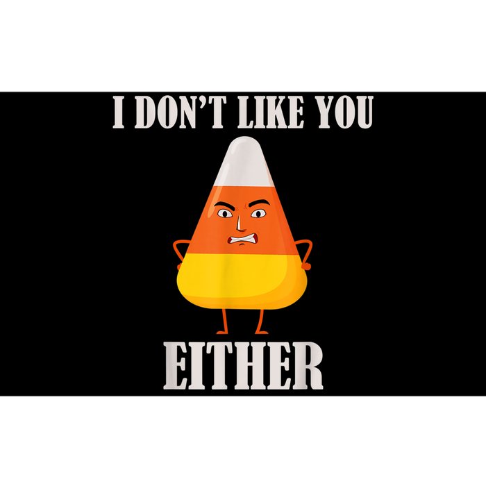 I Don't Like You Either Funny Halloween Candy Corn Bumper Sticker