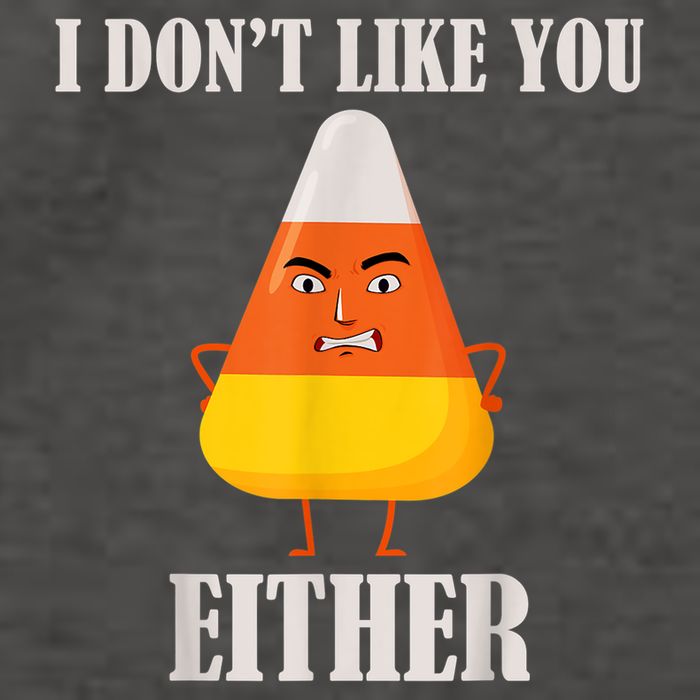 I Don't Like You Either Funny Halloween Candy Corn Vector Backpack
