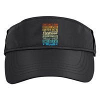 I DonT Like To Think Before I Speak Adult Drive Performance Visor