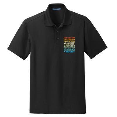 I DonT Like To Think Before I Speak Dry Zone Grid Polo