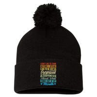 I DonT Like To Think Before I Speak Pom Pom 12in Knit Beanie