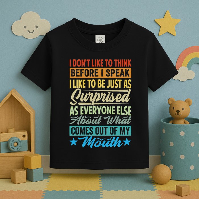I DonT Like To Think Before I Speak Toddler T-Shirt