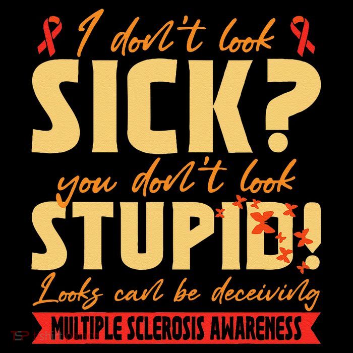 I Dont Look Sick You Dont Look Stupid Multiple Sclerosis Stripe Pom Pom Beanie