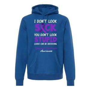 I Dont Look Sick You Dont Look Stupid Sjogrens Syndrome Cool Gift Premium Hoodie