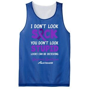 I Dont Look Sick You Dont Look Stupid Sjogrens Syndrome Cool Gift Mesh Reversible Basketball Jersey Tank