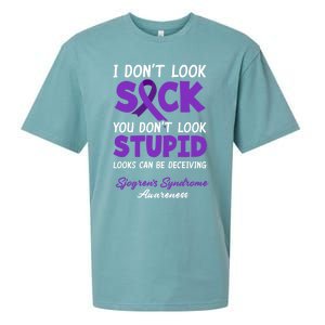 I Dont Look Sick You Dont Look Stupid Sjogrens Syndrome Cool Gift Sueded Cloud Jersey T-Shirt