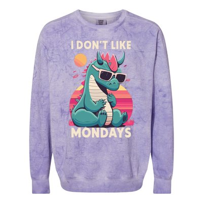 I Dont Like Mondays Blue Dragon Colorblast Crewneck Sweatshirt