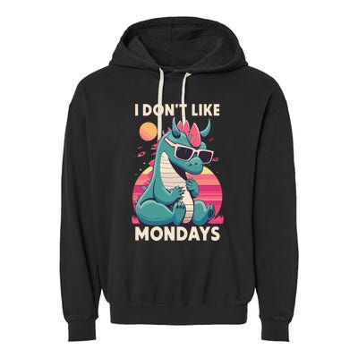 I Dont Like Mondays Blue Dragon Garment-Dyed Fleece Hoodie