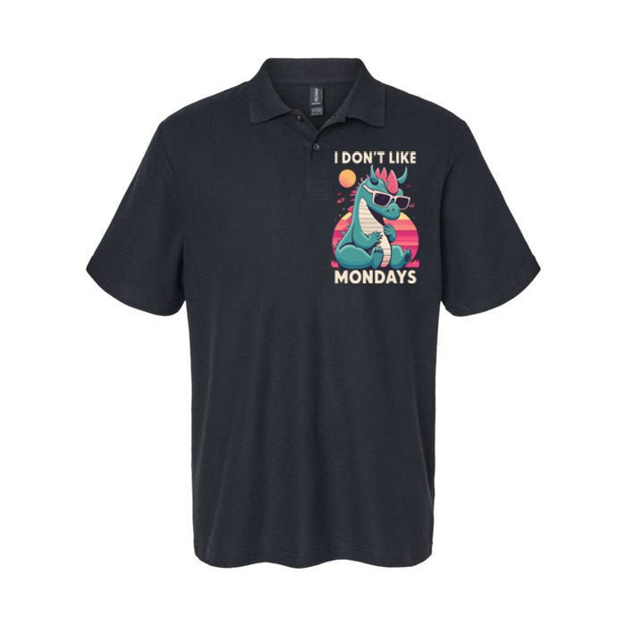 I Dont Like Mondays Blue Dragon Softstyle Adult Sport Polo