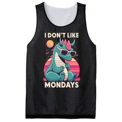 I Dont Like Mondays Blue Dragon Mesh Reversible Basketball Jersey Tank