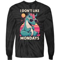 I Dont Like Mondays Blue Dragon Tie-Dye Long Sleeve Shirt