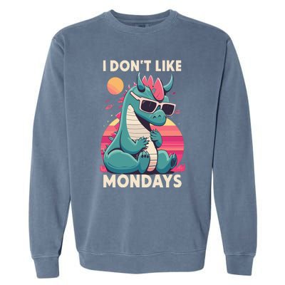 I Dont Like Mondays Blue Dragon Garment-Dyed Sweatshirt