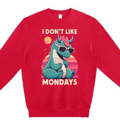 I Dont Like Mondays Blue Dragon Premium Crewneck Sweatshirt