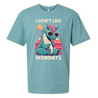 I Dont Like Mondays Blue Dragon Sueded Cloud Jersey T-Shirt