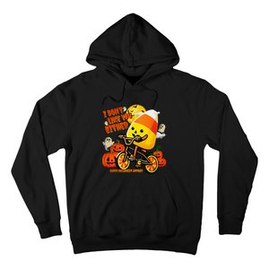 I DonT Like You Either Happy Halloween Anyway Funny Design Hoodie