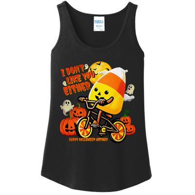 I DonT Like You Either Happy Halloween Anyway Funny Design Ladies Essential Tank