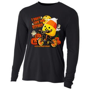 I DonT Like You Either Happy Halloween Anyway Funny Design Cooling Performance Long Sleeve Crew