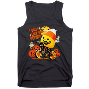 I DonT Like You Either Happy Halloween Anyway Funny Design Tank Top