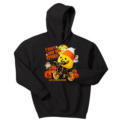 I DonT Like You Either Happy Halloween Anyway Funny Design Kids Hoodie