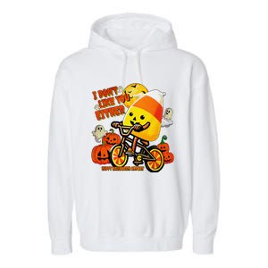 I DonT Like You Either Happy Halloween Anyway Funny Design Garment-Dyed Fleece Hoodie