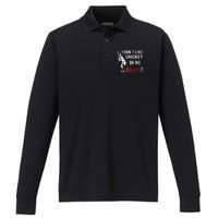 I Don't Like Cricket Oh No I Love It Cricket Player Performance Long Sleeve Polo